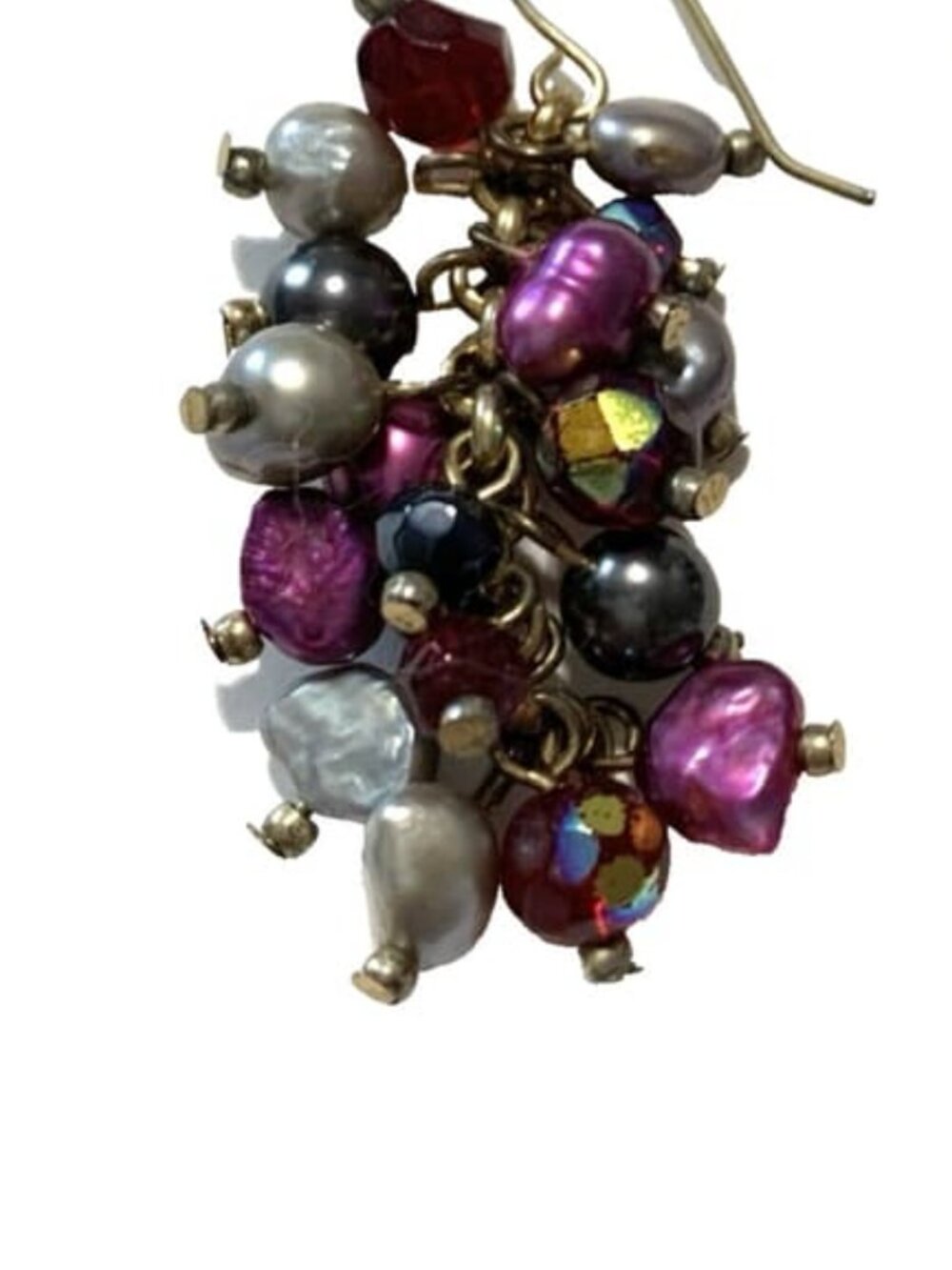 Cluster Dangle Earrings - Picture 2 of 2